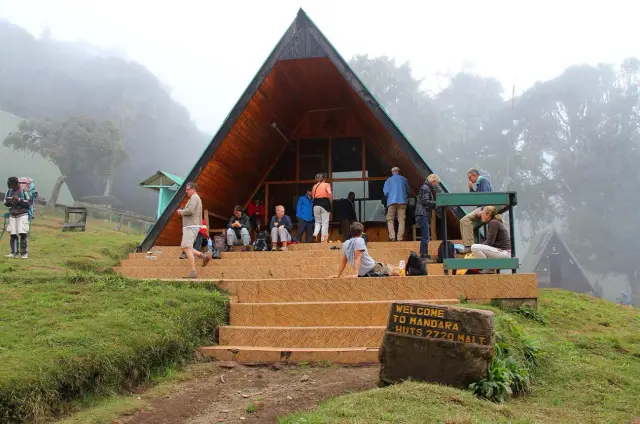 A mountain hut on the Marangu route
