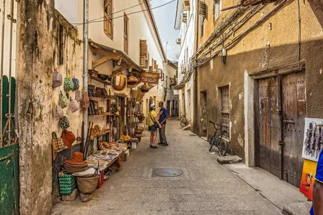 The narrow streets of Stone Town, Zanzibar