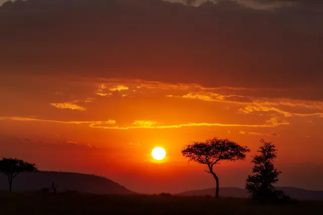 A Serengeti sunset
