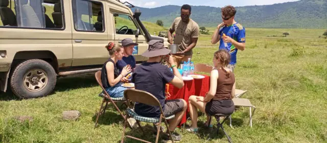Lunch on the open plains