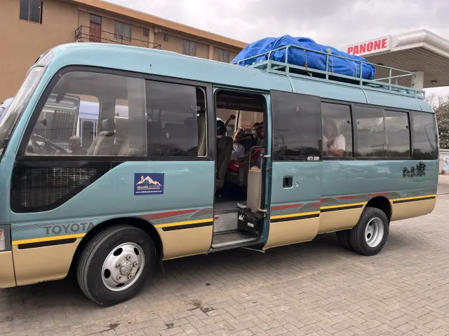 Our minibus for airport and hotel transfers