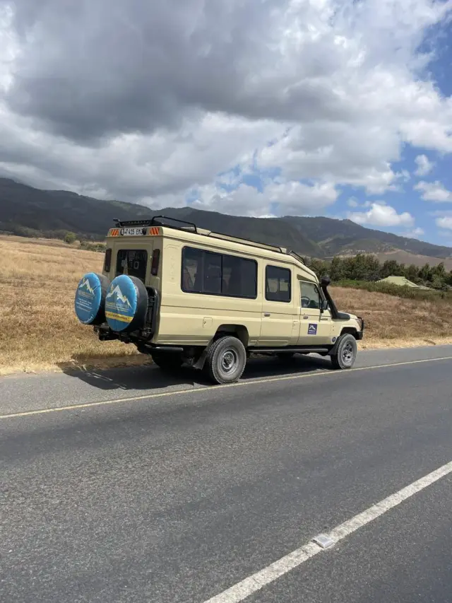 Our Land Cruiser on the open road
